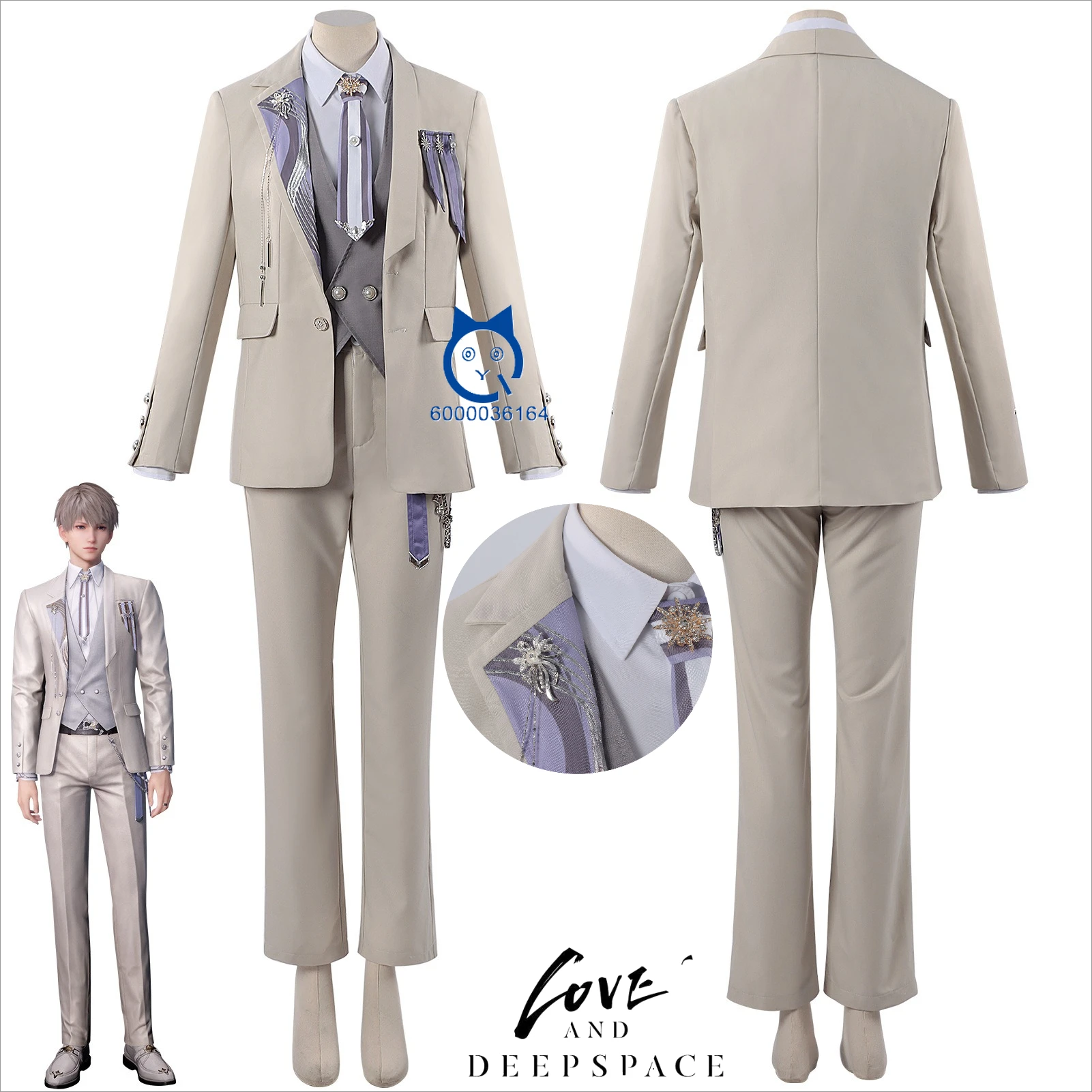 Game Love and Deepspace Xavier Cosplay Fashion Anime New Grey Suit Stage Performance Uniform for Men Halloween Party Role Play
Game Love and Deepspace Xavier Cosplay Fashion Anime New Grey Suit Stage Performance Uniform for Men Halloween Party Role Play