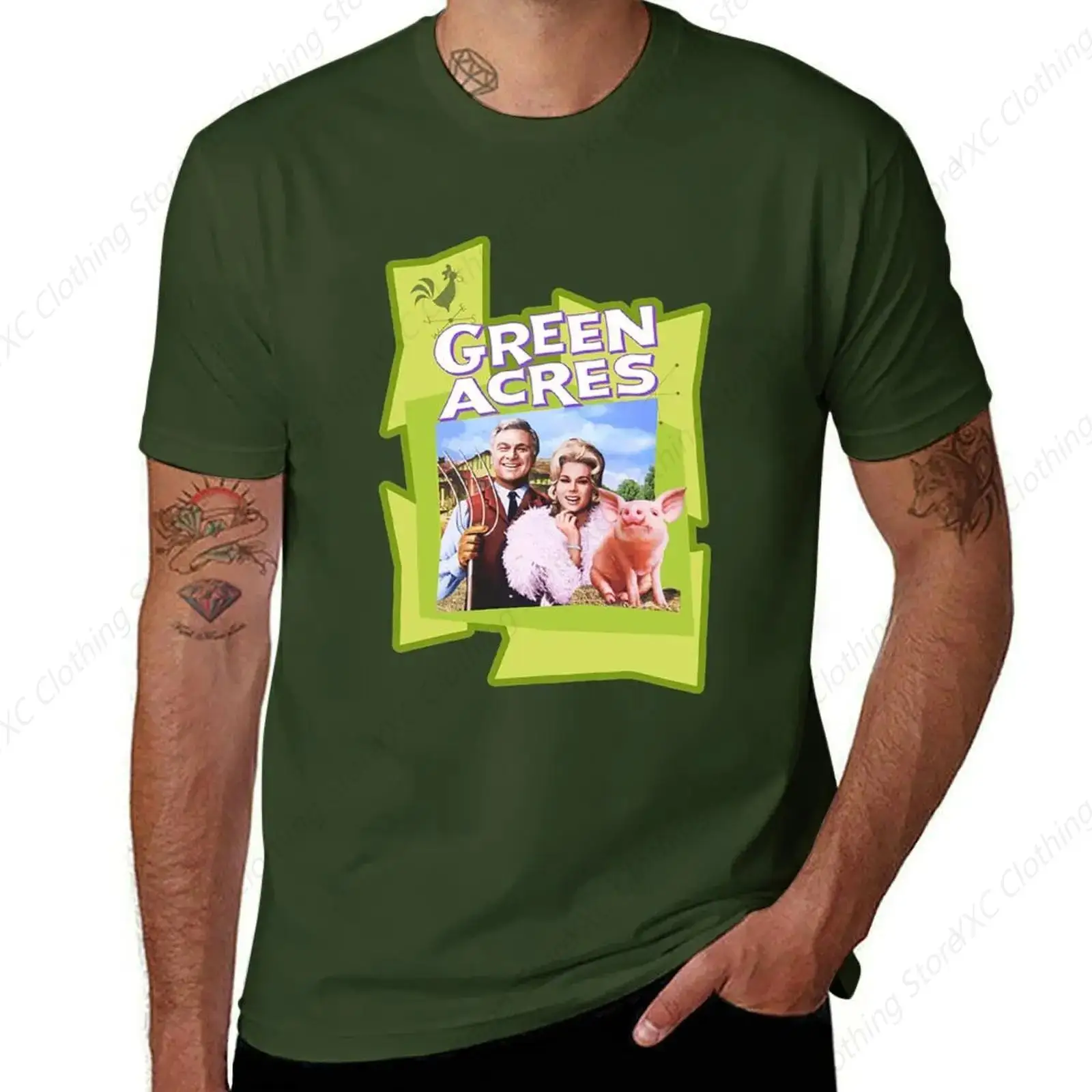 Green Acres men's T-shirt- Short Sleeve Crew Neck Soft Fitted Tees S - 6XL Fresh Classic Basic Tshirts
Green Acres men's T-shirt- Short Sleeve Crew Neck Soft Fitted Tees S - 6XL Fresh Classic Basic Tshirts