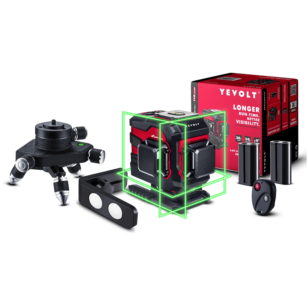 YEVOLT YVGLL4XS12T 12-Line TriPlane Site Laser Level ProGrade Self-Leveling Flooring Seamless Joints Ultra-Precise 30m Range
YEVOLT YVGLL4XS12T 12-Line TriPlane Site Laser Level ProGrade Self-Leveling Flooring Seamless Joints Ultra-Precise 30m Range