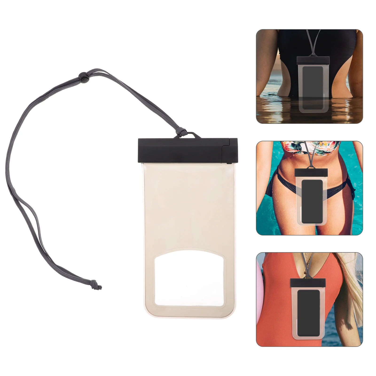 Waterproof Phone Bag Black Beach Necessities Swimming Sports Case Woman Money Holder Transparent Design Lanyard Rope Buckles Dry
Waterproof Phone Bag Black Beach Necessities Swimming Sports Case Woman Money Holder Transparent Design Lanyard Rope Buckles Dry