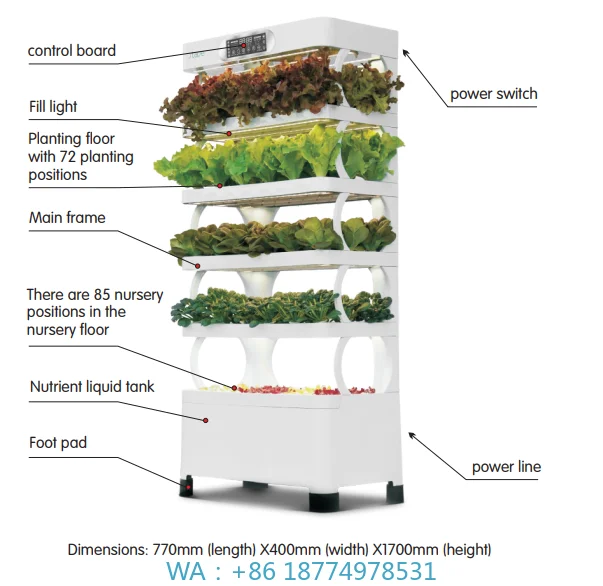 Garden Smart Vegetable Growing PlanterIndoor Kitchen Hydroponic Cultivation Aquaponics Growing System
Garden Smart Vegetable Growing PlanterIndoor Kitchen Hydroponic Cultivation Aquaponics Growing System