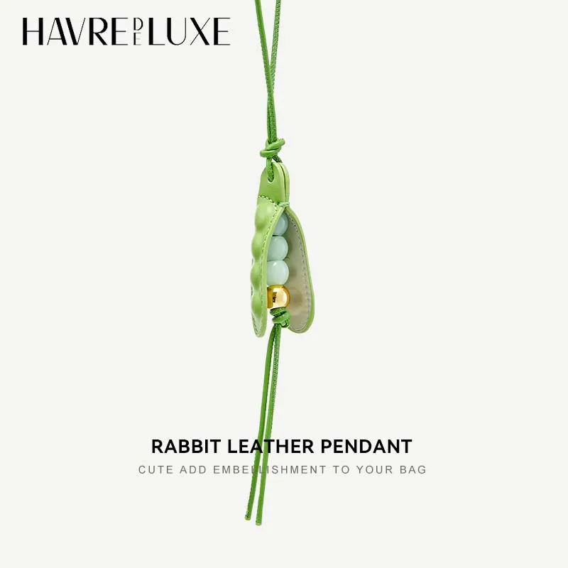 Pea pod cow leather bag charm green keychain backpack high-end feel exquisite workmanship bag accessories
Pea pod cow leather bag charm green keychain backpack high-end feel exquisite workmanship bag accessories
