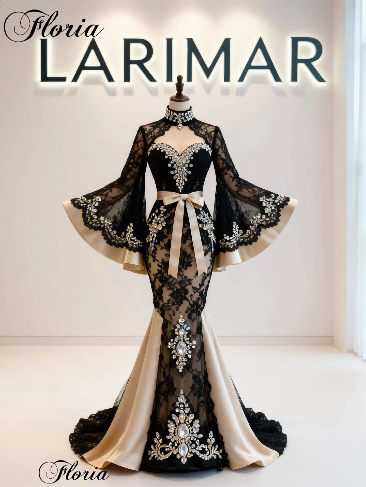 Black Lace Evening Dresses Mermaid Long Sleeves Crystals Prom Dresses For Women Celebrity Dresses Vestidos De Fiesta Customized
Black Lace Evening Dresses Mermaid Long Sleeves Crystals Prom Dresses For Women Celebrity Dresses Vestidos De Fiesta Customized