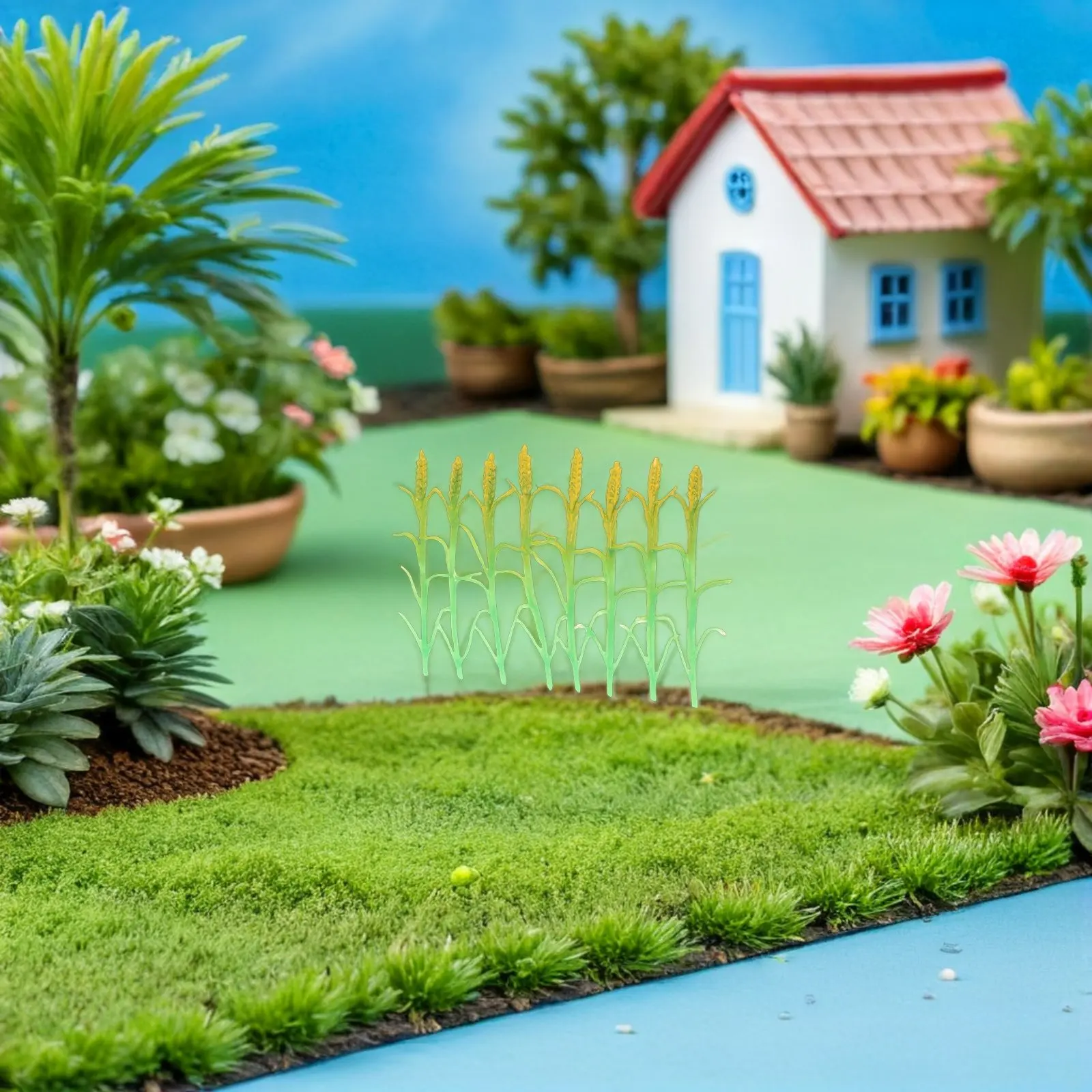 8Pcs Green Static Grass Tufts Artificial Wheat Stems Landscape Scenery Miniature Farm Crops Railway Diorama Architectural Plants
8Pcs Green Static Grass Tufts Artificial Wheat Stems Landscape Scenery Miniature Farm Crops Railway Diorama Architectural Plants