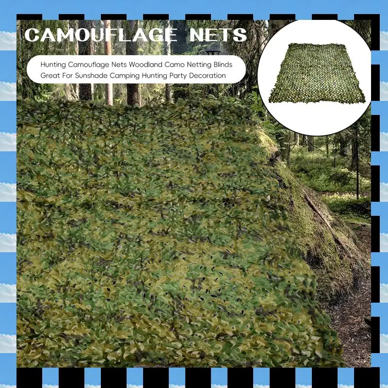 ABME Hunting Camouflage Nets Woodland Camo Netting Blinds Great For Sunshade Camping Hunting Party Decoration
ABME Hunting Camouflage Nets Woodland Camo Netting Blinds Great For Sunshade Camping Hunting Party Decoration