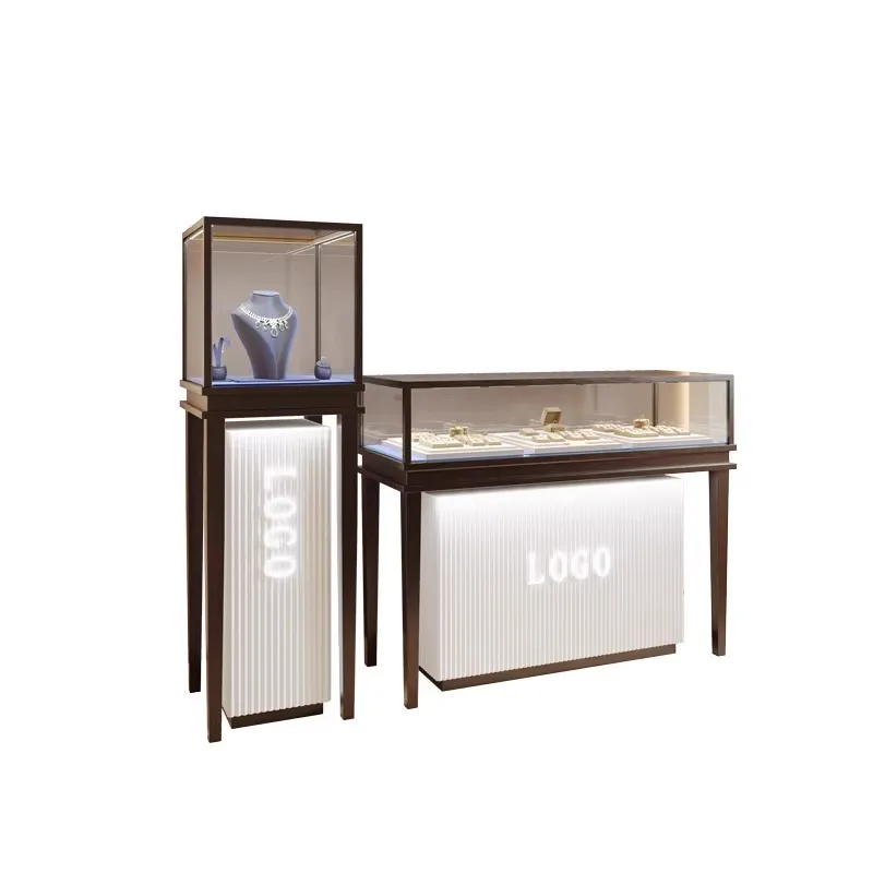 Custom.New Design Glass Counter Treasure Display Cabinet Metal Bracket Display Store Jewelry Display Cabinet
Custom.New Design Glass Counter Treasure Display Cabinet Metal Bracket Display Store Jewelry Display Cabinet
