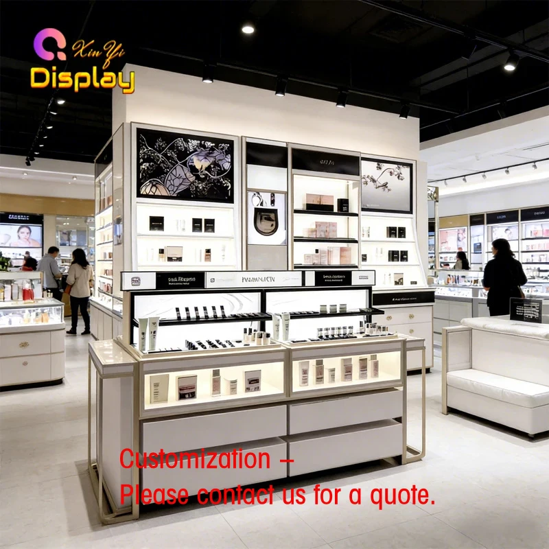 custom.Luxury Skincare Shop Fixtures Stylish LED Lighting Stainless Steel & MDF Display Counters Mall & Retail
custom.Luxury Skincare Shop Fixtures Stylish LED Lighting Stainless Steel & MDF Display Counters Mall & Retail
