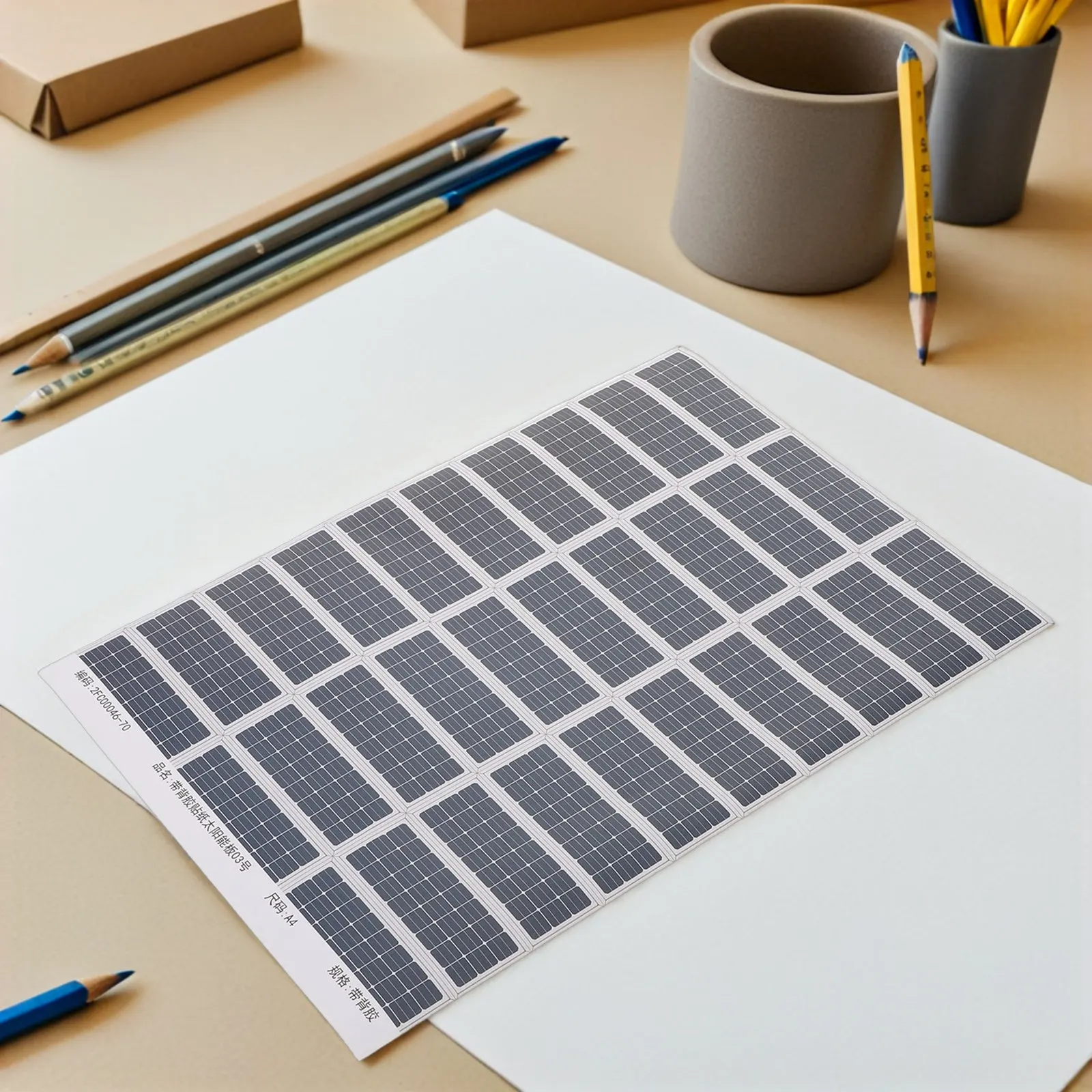 6 Sheets Panel Stickers Photovoltaic Plate Decals Self Adhesive for Architecture House Roof Urban Planning Sand
6 Sheets Panel Stickers Photovoltaic Plate Decals Self Adhesive for Architecture House Roof Urban Planning Sand