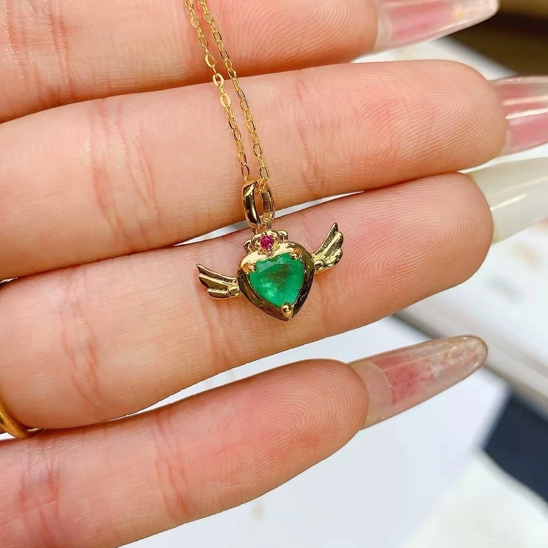 KJJEAXCMY High End Women's Pendant Natural Emerald S925 Silver with Electroplating Boasting High Clarity Full Brilliance
KJJEAXCMY High End Women's Pendant Natural Emerald S925 Silver with Electroplating Boasting High Clarity Full Brilliance