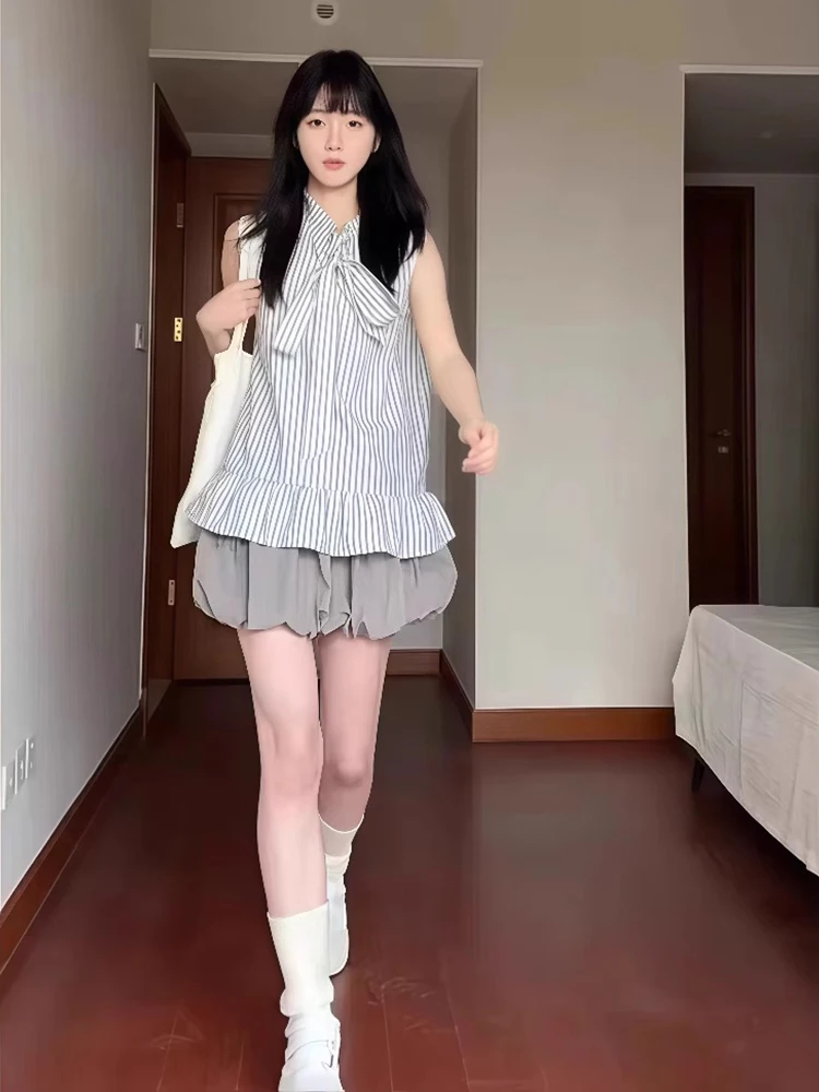 Summer Anti-Aging Faion Set Small Design Sense Striped irt Bud ort Skirt Elegance Two-Piece Set Women's Clothing
Summer Anti-Aging Faion Set Small Design Sense Striped irt Bud ort Skirt Elegance Two-Piece Set Women's Clothing