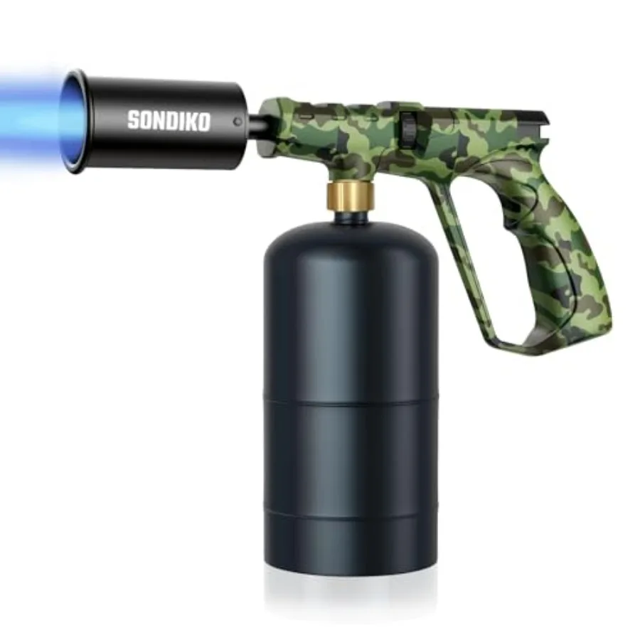 Propane Torch Head Powerful Kitchen Torch for Cooking BBQ Sous Vide and Steak Searing Adjustable Blow Torch - Perfect Campfire
Propane Torch Head Powerful Kitchen Torch for Cooking BBQ Sous Vide and Steak Searing Adjustable Blow Torch - Perfect Campfire