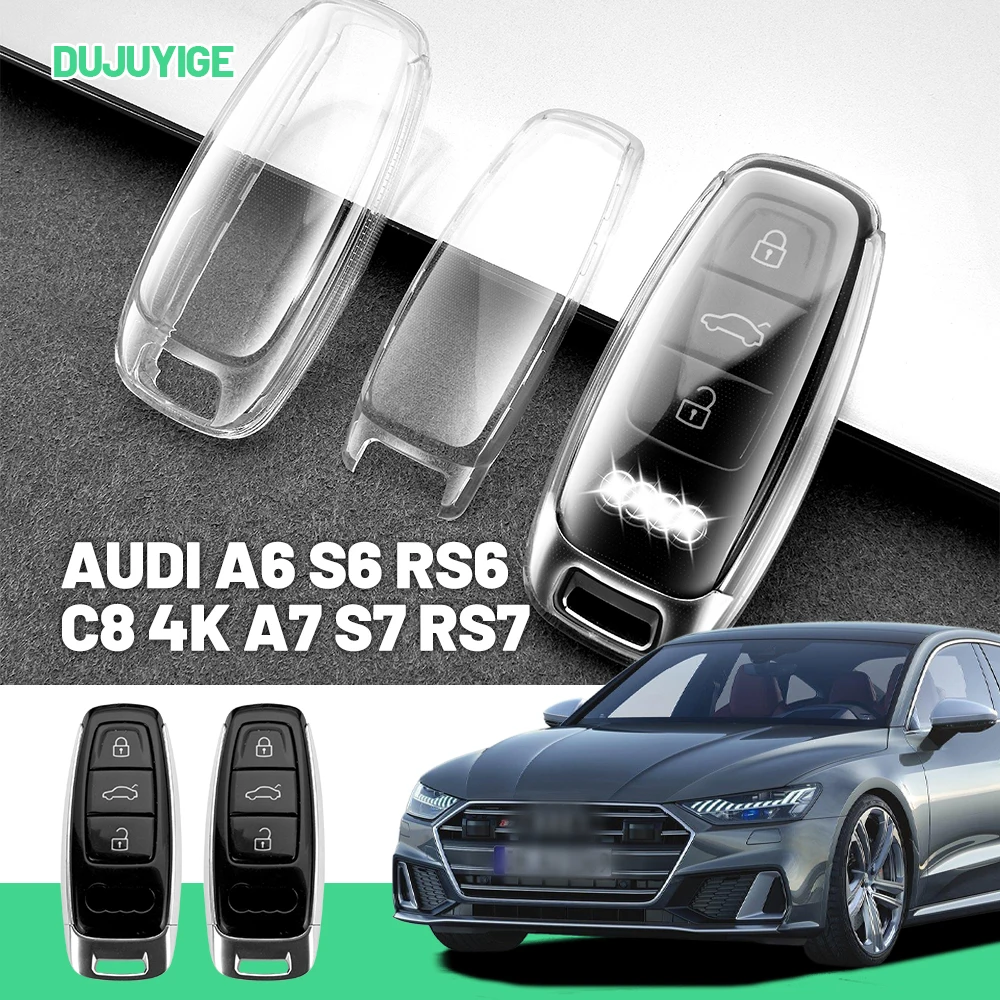 Прозрачный чехол для ключей из TPU для Audi A6 S6 RS6 C8 4K A7 S7 RS7 4K8 A8 S8 D5 4N Q7, защитный чехол для брелока, аксессуары для авто
Прозрачный чехол для ключей из TPU для Audi A6 S6 RS6 C8 4K A7 S7 RS7 4K8 A8 S8 D5 4N Q7, защитный чехол для брелока, аксессуары для авто