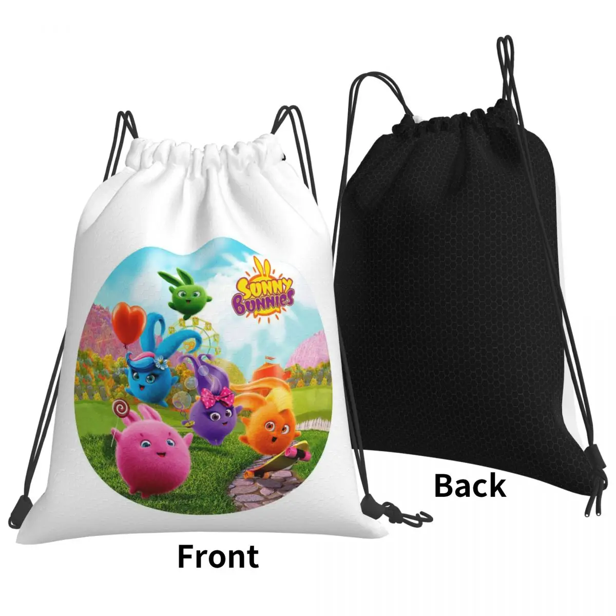 Sunny Bunnies Anime Cartoon Backpacks Fashion Drawstring Bags Sundries Bag Book Bags for Man Woman Students
Sunny Bunnies Anime Cartoon Backpacks Fashion Drawstring Bags Sundries Bag Book Bags for Man Woman Students