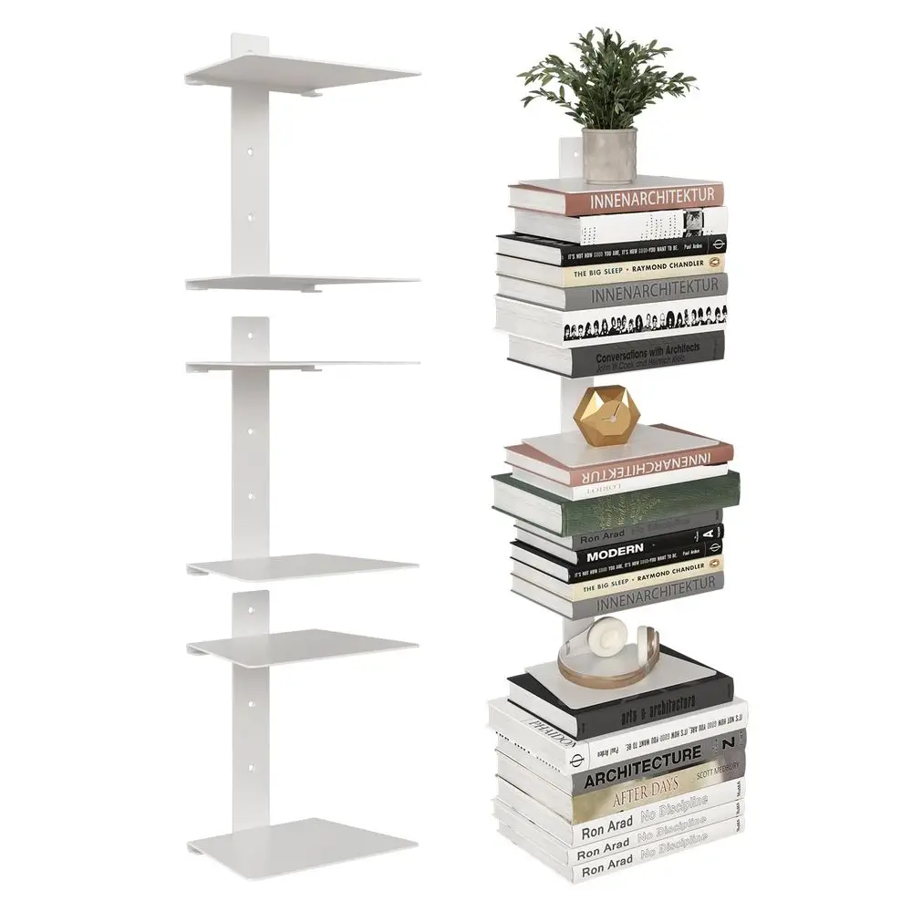 Bookshelf for Wall, 6 Tier Floating Bookshelf Made of Heavy Duty Metal, Vertical Spine Book Tower Hanging Wall Bookshelf, Float
Bookshelf for Wall, 6 Tier Floating Bookshelf Made of Heavy Duty Metal, Vertical Spine Book Tower Hanging Wall Bookshelf, Float
