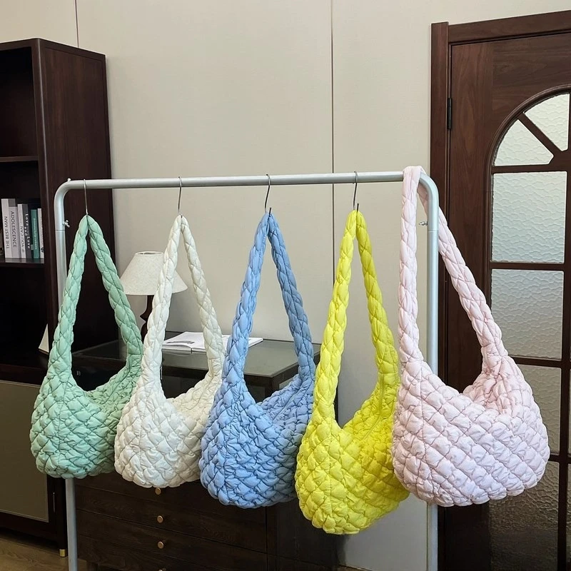 2025 Summer Pleated Shoulder Crossbody Bags For Women Large Capacity Cloud Bag Cotton Blend Underarm Handbags Ladies Shopper Bag
2025 Summer Pleated Shoulder Crossbody Bags For Women Large Capacity Cloud Bag Cotton Blend Underarm Handbags Ladies Shopper Bag