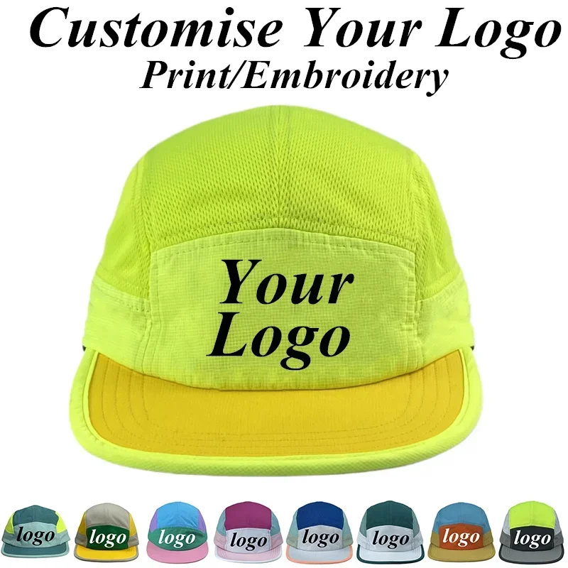 Custom Logo Fluorescent Baseball Caps For Men Women Quick Dry Flat Brim 5 Panel Snapback Hats Adjustable Hip Hop Skateboard Cap
Custom Logo Fluorescent Baseball Caps For Men Women Quick Dry Flat Brim 5 Panel Snapback Hats Adjustable Hip Hop Skateboard Cap