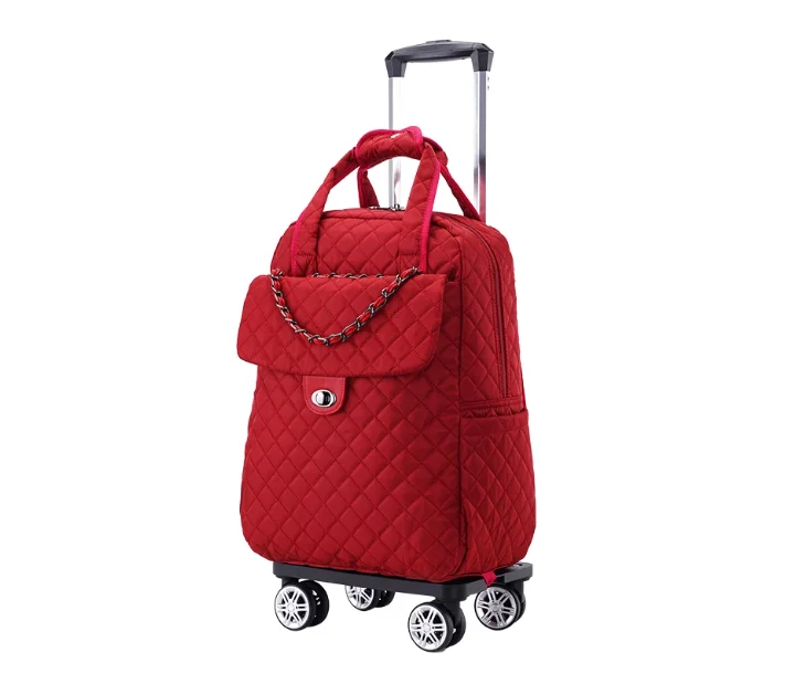 20 Inch Waterproof Women Carry on Hand luggage Rolling Bags Women Travel Wheeled Backpack Bag Women Travel trolley Luggage Bag
20 Inch Waterproof Women Carry on Hand luggage Rolling Bags Women Travel Wheeled Backpack Bag Women Travel trolley Luggage Bag