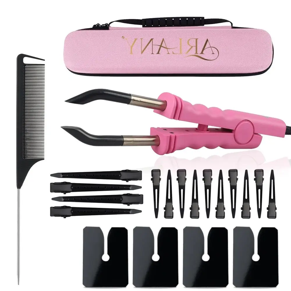 ARLANY Keratin Bonding Iron K Tip Hair Tool Kit Fusion Hair Extension Connector with Acrylic Heat Shield Guards 14PCS Hair Clips
ARLANY Keratin Bonding Iron K Tip Hair Tool Kit Fusion Hair Extension Connector with Acrylic Heat Shield Guards 14PCS Hair Clips