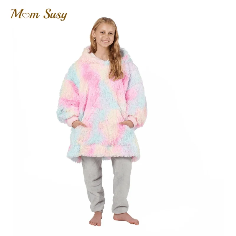 Family Matching Fluffy Oversized Hoodie Blanket Warm Fleece Lining Baby Boy Girl Mom Dad Thick Hoody Robe Outfits TV Blanket
Family Matching Fluffy Oversized Hoodie Blanket Warm Fleece Lining Baby Boy Girl Mom Dad Thick Hoody Robe Outfits TV Blanket