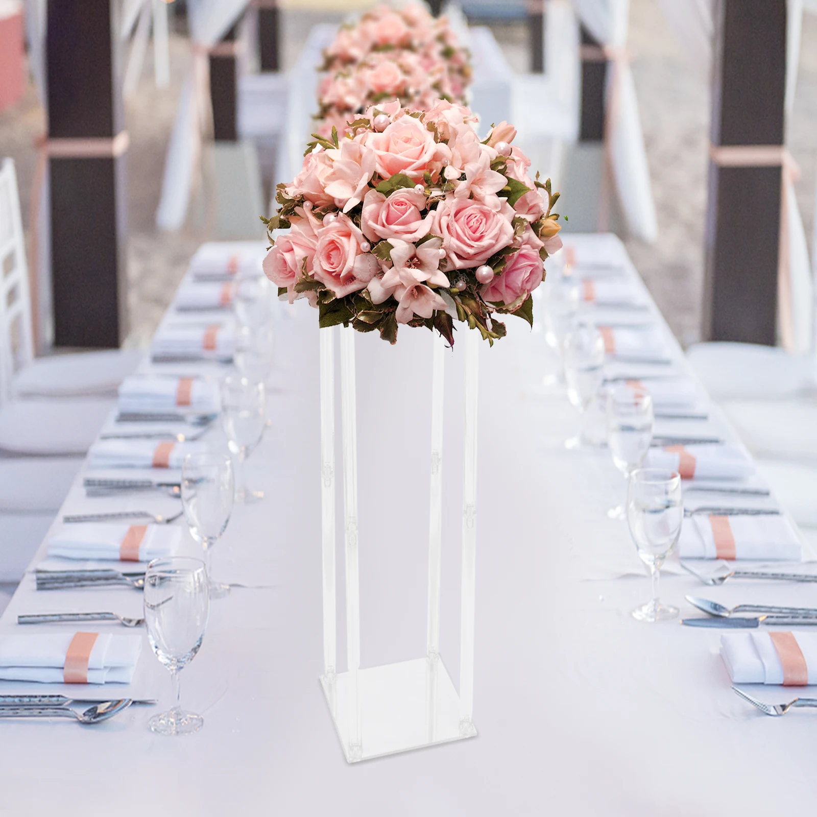 2pcs Tall Elegant Decorative Vase Column Acrylic Flower Stand Display Wedding
2pcs Tall Elegant Decorative Vase Column Acrylic Flower Stand Display Wedding