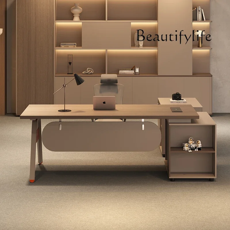 Light luxury office desk and chair combination, desk manager's desk, simple modern designer furniture
Light luxury office desk and chair combination, desk manager's desk, simple modern designer furniture