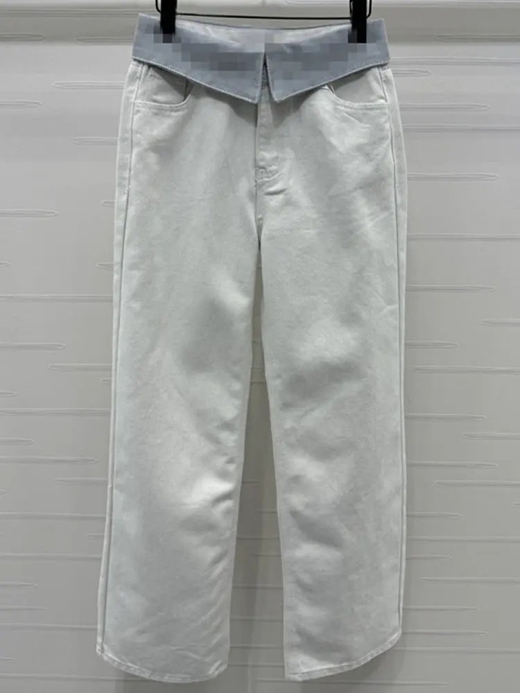 2025 Spring/Summer New Collection Flared Hem Rhinestone-Embellished Letter-Patterned Elegant & Stylish Straight-Leg Jeans
2025 Spring/Summer New Collection Flared Hem Rhinestone-Embellished Letter-Patterned Elegant & Stylish Straight-Leg Jeans