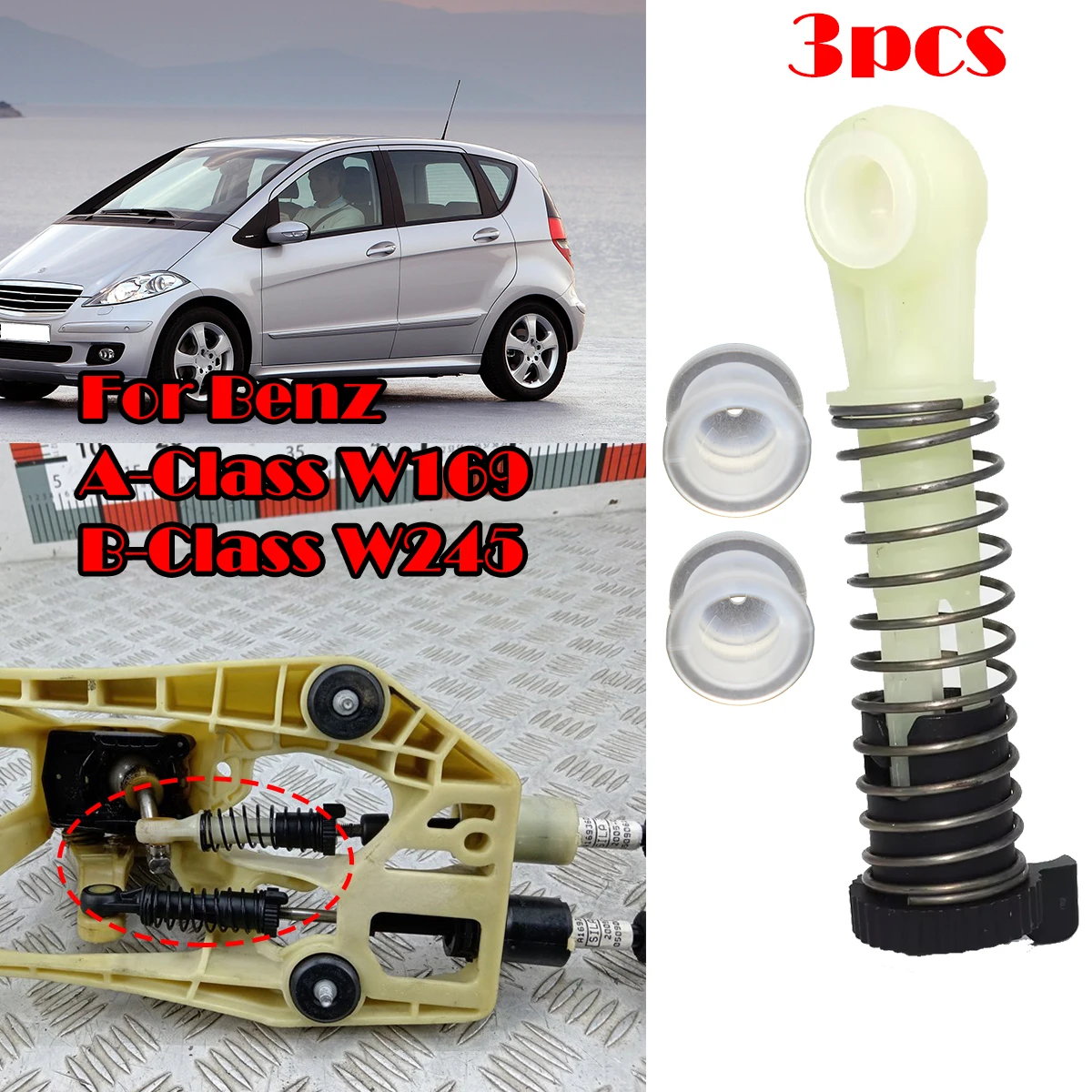 3PC For Benz A-Class W169 2004-2012 B-Class W245 2004-2011 B160 Manual Gear Shift Selector Lever Linkage Cable End Rod Connector
3PC For Benz A-Class W169 2004-2012 B-Class W245 2004-2011 B160 Manual Gear Shift Selector Lever Linkage Cable End Rod Connector