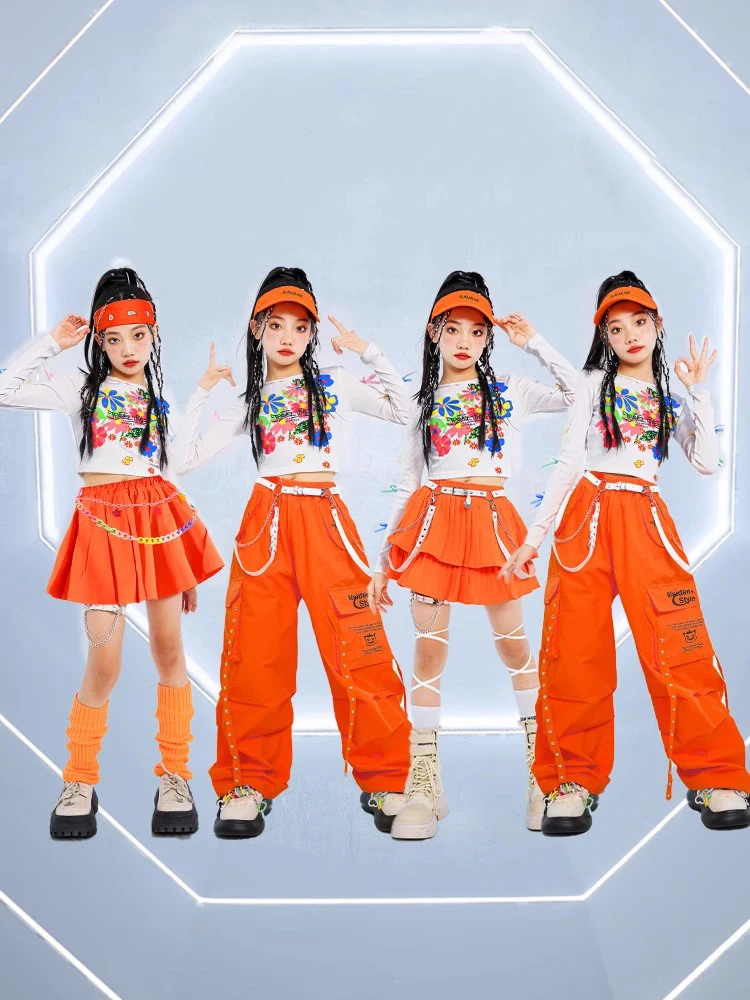 Новинка, одежда для джазовых танцев для девочек, одежда в стиле K-POP, хип-хоп, белые топы, оранжевые брюки-карго, детские костюмы для чирлидинга и выступлений, BL13639
Новинка, одежда для джазовых танцев для девочек, одежда в стиле K-POP, хип-хоп, белые топы, оранжевые брюки-карго, детские костюмы для чирлидинга и выступлений, BL13639