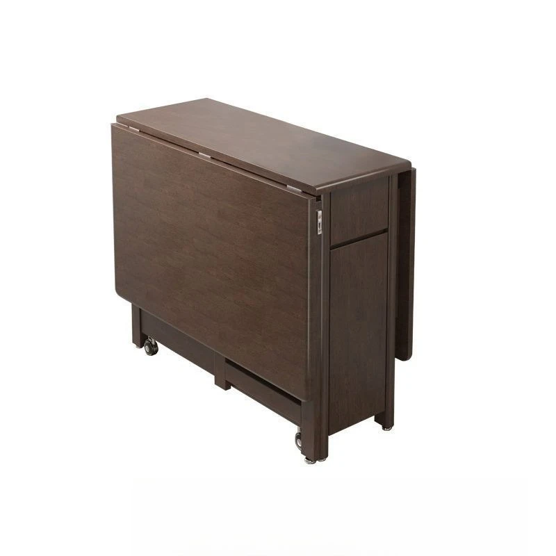 All solid wood folding dining table and chairs, small apartment telescopic modern simple household rectangular dining table
All solid wood folding dining table and chairs, small apartment telescopic modern simple household rectangular dining table