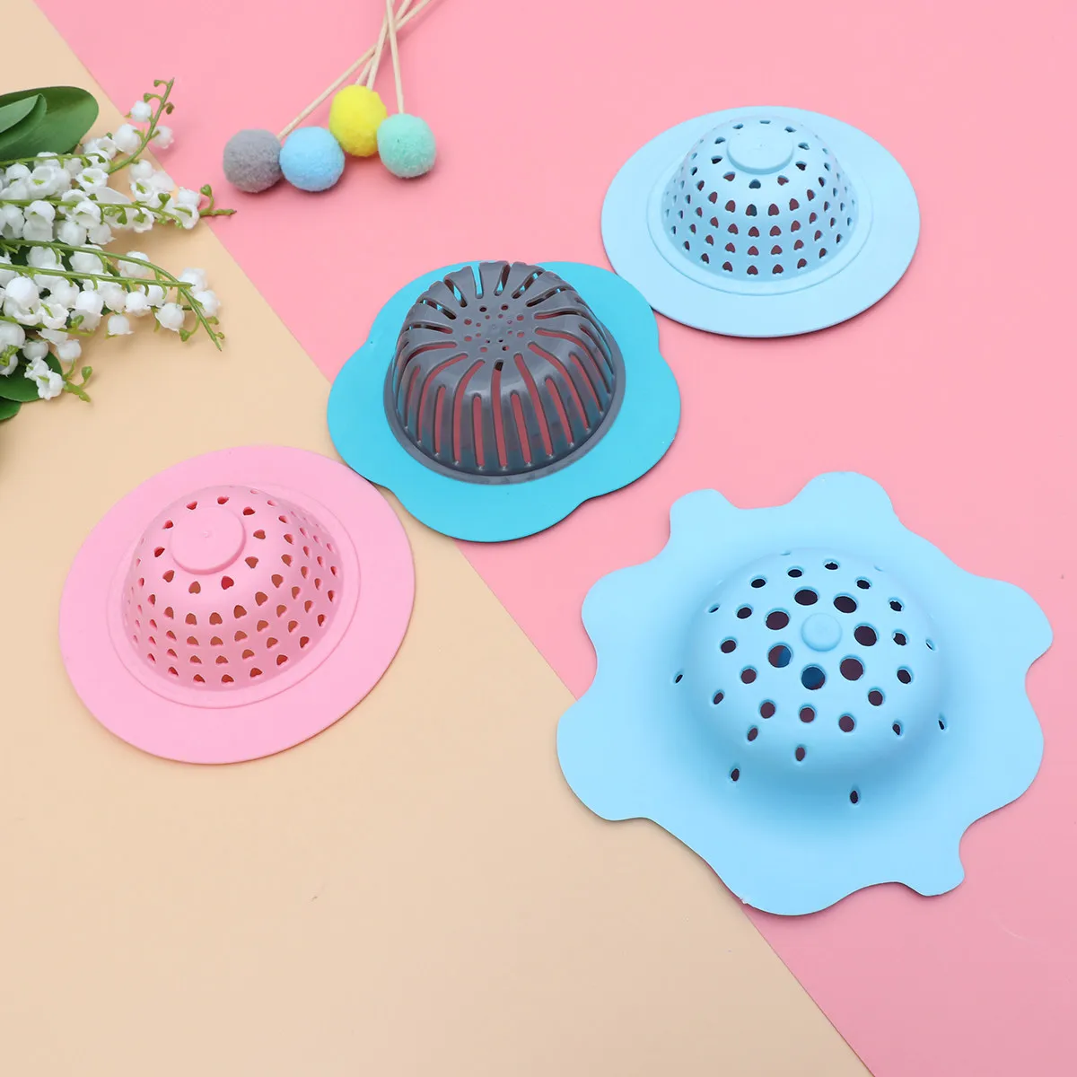 Набор из 6 круглых силиконовых сеток-фильтров для кухонной раковины, слива в ванной и напольного трапа, улавливающих волосы, с бесшовным водоотводом
Набор из 6 круглых силиконовых сеток-фильтров для кухонной раковины, слива в ванной и напольного трапа, улавливающих волосы, с бесшовным водоотводом