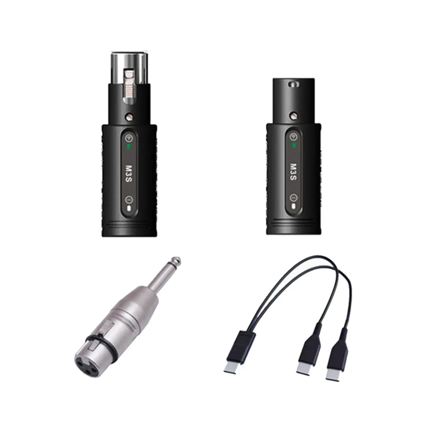 Mic Transmitter Receiver Practical Mic Conversion Kit Adapter for Camera Audio Interface PA System Audio Mixer Recording Studio
Mic Transmitter Receiver Practical Mic Conversion Kit Adapter for Camera Audio Interface PA System Audio Mixer Recording Studio