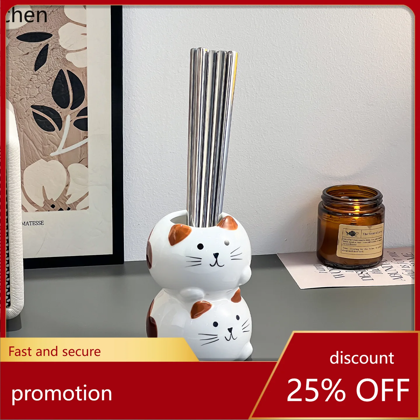 Zml ceramic chopsticks and spoon storage box - premium countertop chopstick cage with drain rack - high-end design
Zml ceramic chopsticks and spoon storage box - premium countertop chopstick cage with drain rack - high-end design