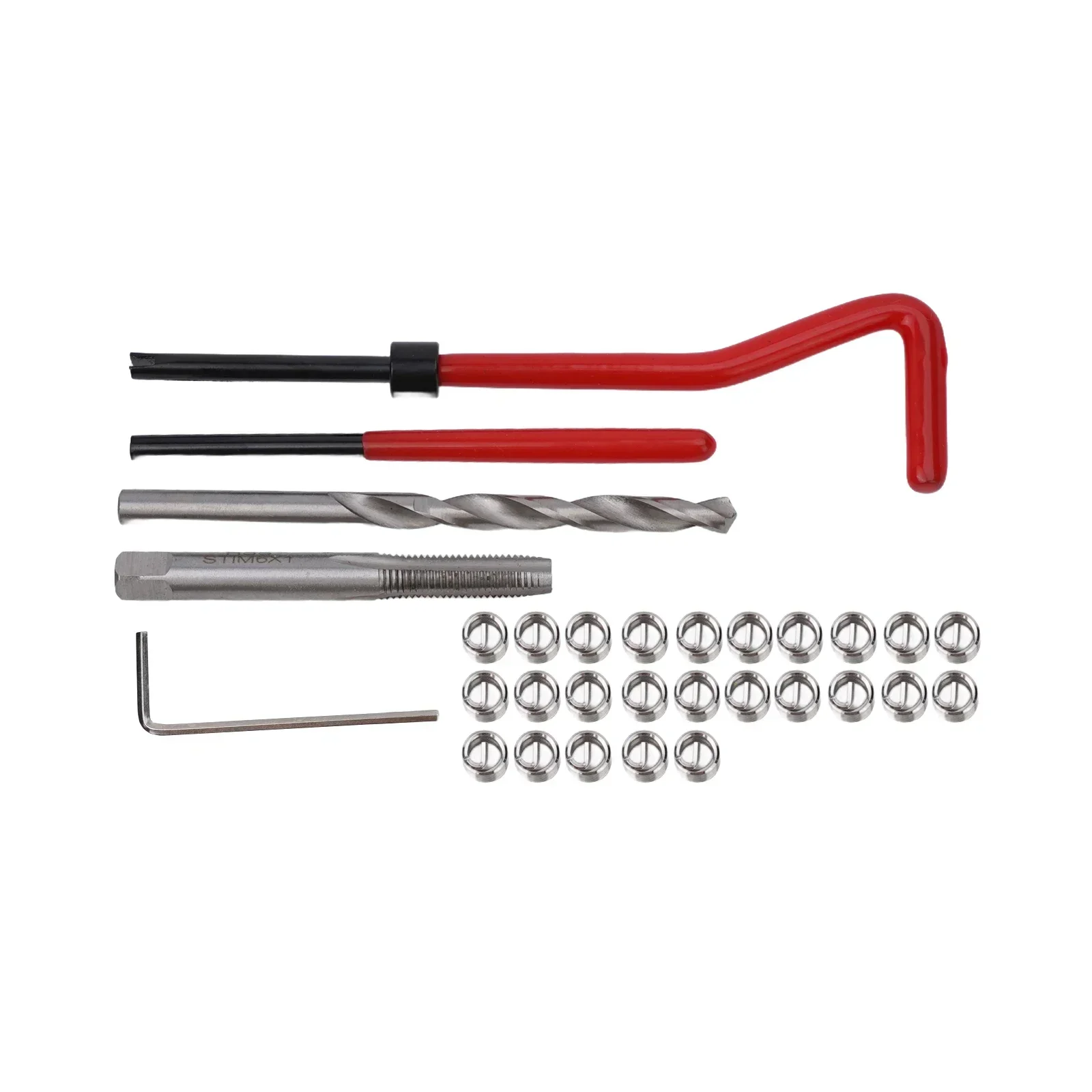 Engine Repair Thread Repair Insert 30Pcs/Set Fatigue Resistance M6x1mm Wide Range Applications For Repairing Steel
Engine Repair Thread Repair Insert 30Pcs/Set Fatigue Resistance M6x1mm Wide Range Applications For Repairing Steel