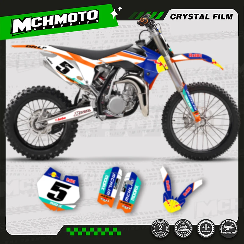 MCHMFG Custom Motorcycle Fairing Graphics Background Decal Stickers Kit For KTM 2013 2014 2015 2016 2017 SX85 Number Name Custom
MCHMFG Custom Motorcycle Fairing Graphics Background Decal Stickers Kit For KTM 2013 2014 2015 2016 2017 SX85 Number Name Custom