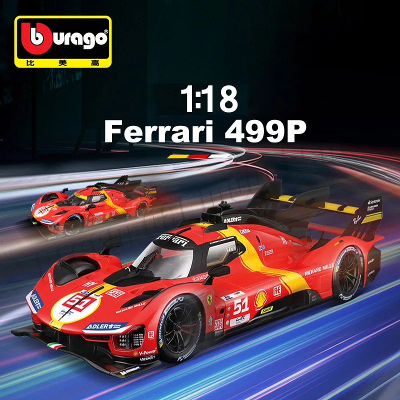 Bburago 1:18 FERRARI 499P LMH #50 #51 Die-Cast Model Car Collection Toy Car Gifts Wholesale
Bburago 1:18 FERRARI 499P LMH #50 #51 Die-Cast Model Car Collection Toy Car Gifts Wholesale