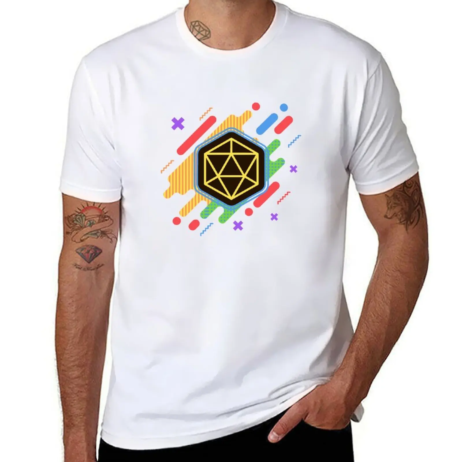Colorful D20 Dice Funk T-Shirt funny t shirts dark humor man t shirt cotton T-Shirt
Colorful D20 Dice Funk T-Shirt funny t shirts dark humor man t shirt cotton T-Shirt