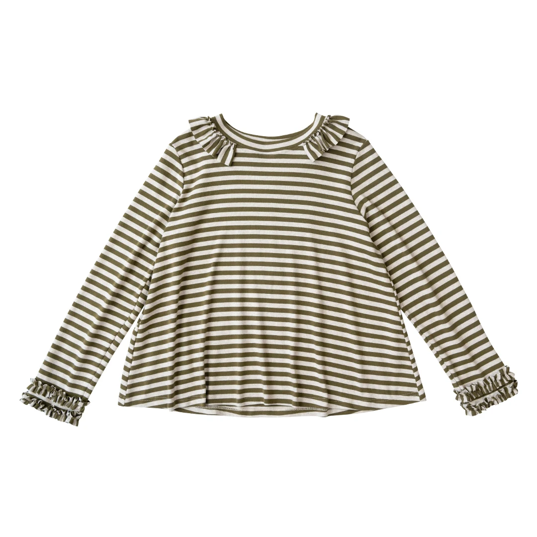 IMAKOKONI original design striped long sleeve T-shirt Lace stitching crewneck jumper fashion top 234326
IMAKOKONI original design striped long sleeve T-shirt Lace stitching crewneck jumper fashion top 234326