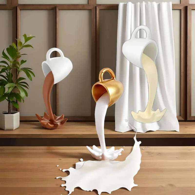 1pc Floating Overflow Coffee Cup Sculpture for Kitchen, Overflow Magic, Pouring Splash, Creative Tabletop, Home Decoration
1pc Floating Overflow Coffee Cup Sculpture for Kitchen, Overflow Magic, Pouring Splash, Creative Tabletop, Home Decoration