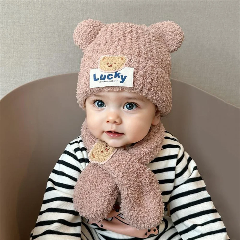 Baby Hats Scarf set for Winter Toddler Coral Fleece Warm Hat Infant Cold Weather Beanie with Neck Warmer Baby Boy&Girl Cute Caps
Baby Hats Scarf set for Winter Toddler Coral Fleece Warm Hat Infant Cold Weather Beanie with Neck Warmer Baby Boy&Girl Cute Caps
