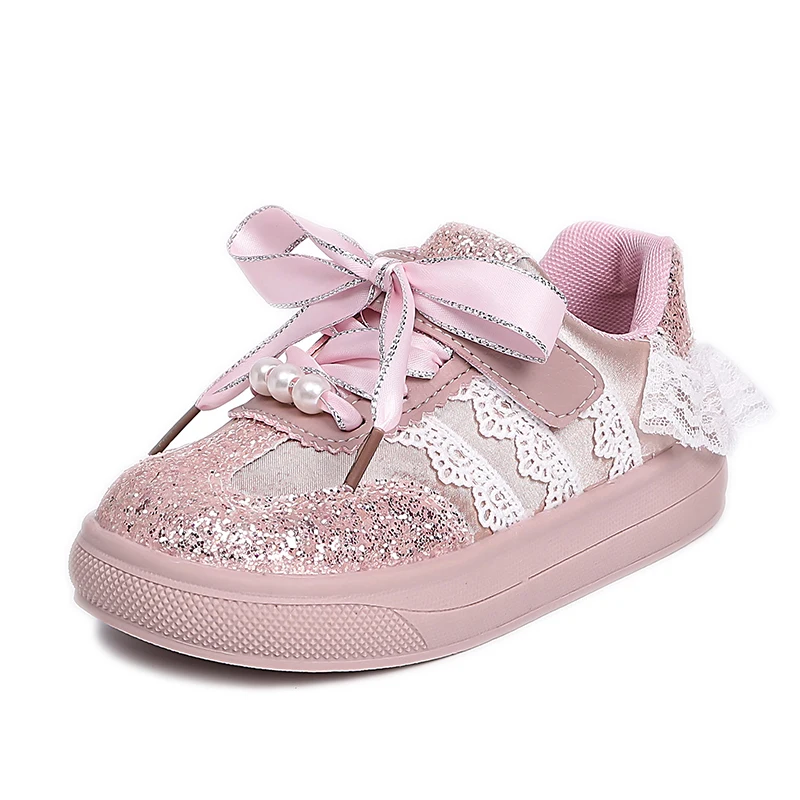 Children Casual Shoes Toddler Baby Girls Bow Sequin Sneakers Glitter Soft Sole Non-slip Sports Shoes Fashion Solid Board Shoes
Children Casual Shoes Toddler Baby Girls Bow Sequin Sneakers Glitter Soft Sole Non-slip Sports Shoes Fashion Solid Board Shoes