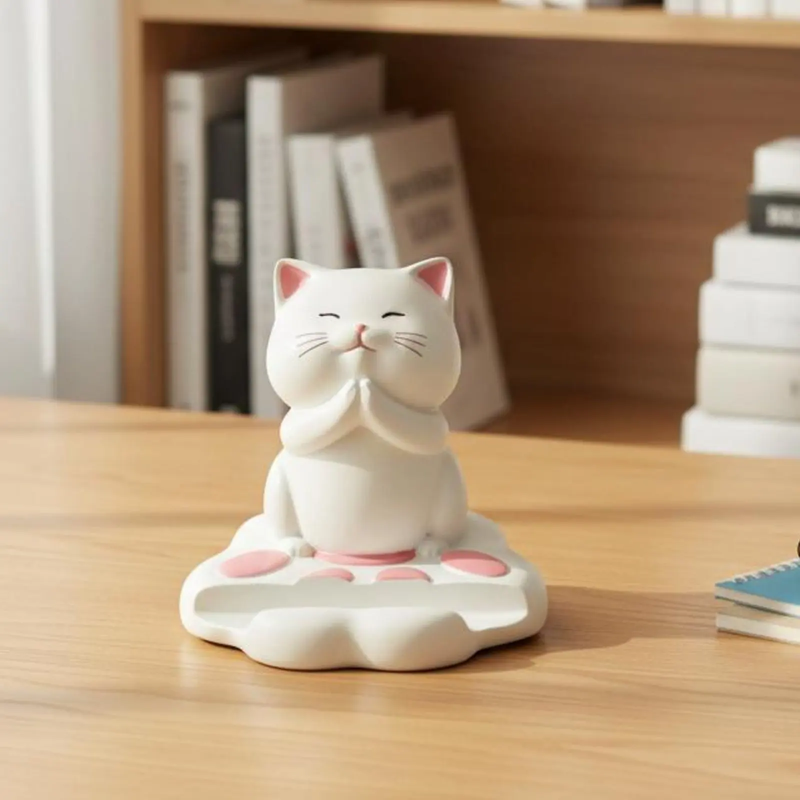 Cat Phone Holder Great Gift Suggestion Praying Cat Figurine Cute Desktop Phone Cradle Hands-Unrestricted Viewing Resin Mobile
Cat Phone Holder Great Gift Suggestion Praying Cat Figurine Cute Desktop Phone Cradle Hands-Unrestricted Viewing Resin Mobile
