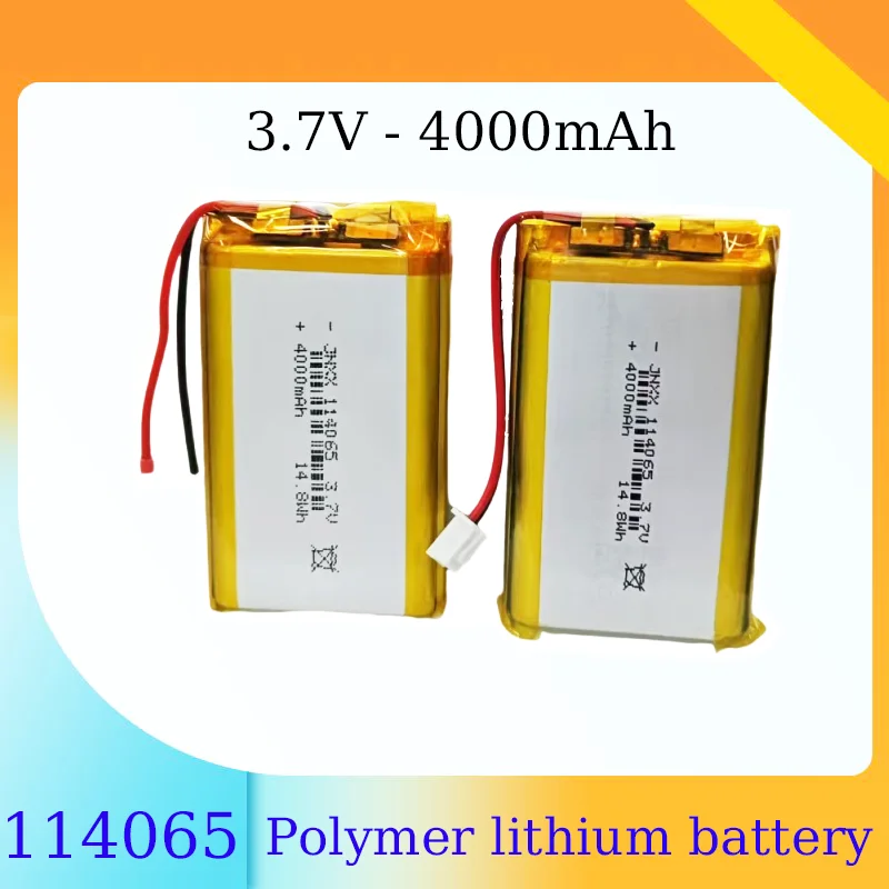 114065 Polymer Lithium Battery 3.7V 4000mAh Large Capacity Bluetooth Speaker Shaver Beauty Instrument Mobile Power Battery
114065 Polymer Lithium Battery 3.7V 4000mAh Large Capacity Bluetooth Speaker Shaver Beauty Instrument Mobile Power Battery