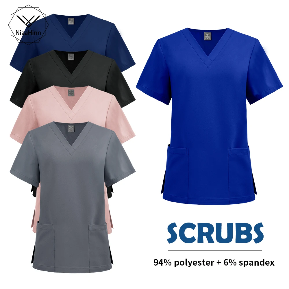 Niaahinn Uniform Solid Color Classic Workwear Elastic Breathable Scrub Top Beauty SPA Uniform Cleaning Nursing Clothes Wholesale
Niaahinn Uniform Solid Color Classic Workwear Elastic Breathable Scrub Top Beauty SPA Uniform Cleaning Nursing Clothes Wholesale