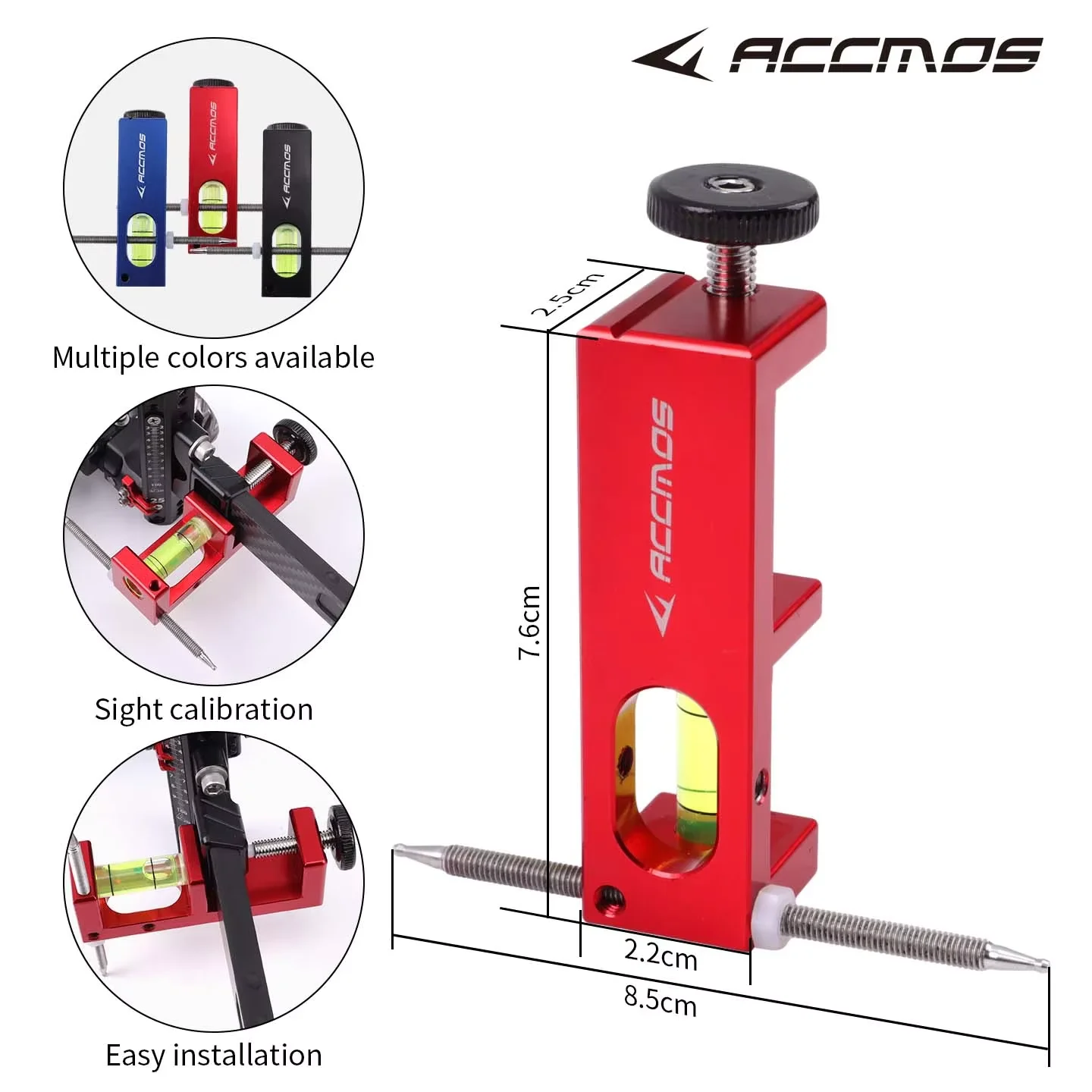 ACCMOS 3-Axis Sight Leveler Bow Sight Axis Leveling Gauge Calibration Tool with Spirit Bubble for Precise Shooting Accuracy
ACCMOS 3-Axis Sight Leveler Bow Sight Axis Leveling Gauge Calibration Tool with Spirit Bubble for Precise Shooting Accuracy