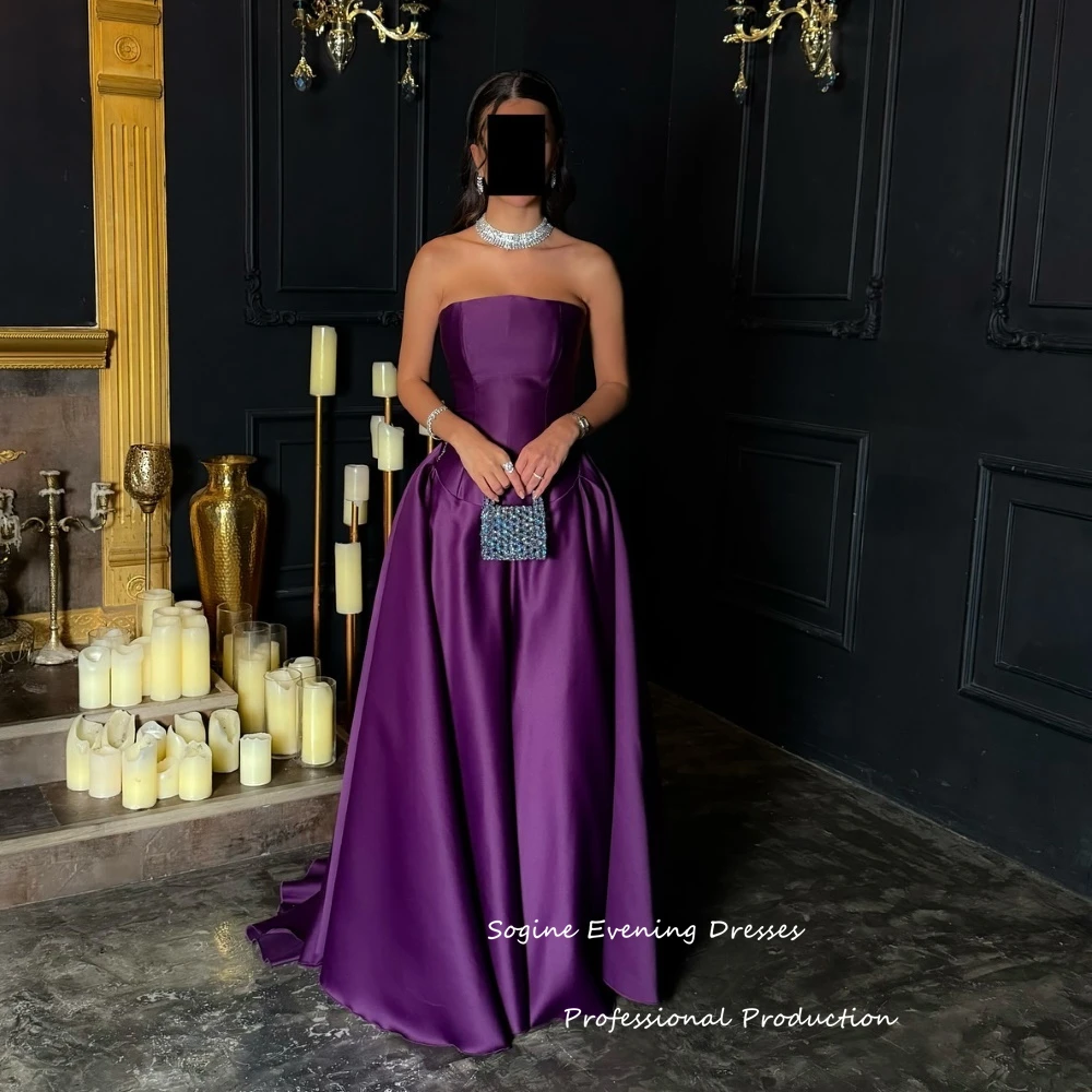 Satin Purple Prom Dresses For Sexy Women Long Cocktail Evening Dress Formal Occasion Floor-Length Wedding Guest Party Gowns
Satin Purple Prom Dresses For Sexy Women Long Cocktail Evening Dress Formal Occasion Floor-Length Wedding Guest Party Gowns