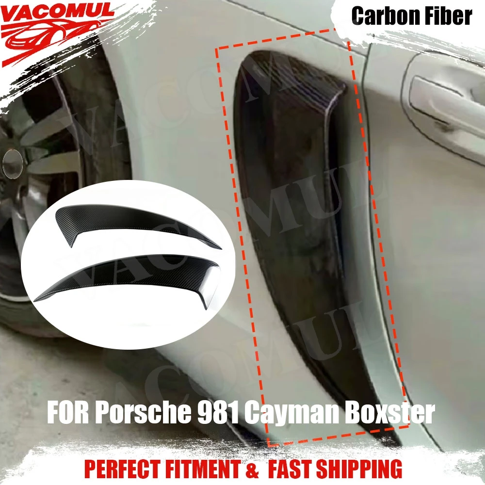 VACOMUL Carbon Fiber Fender Side Air Vent Canards Trims for Porsche 981 Cayman Boxster 2013-2015 Car Decoration Accessories
VACOMUL Carbon Fiber Fender Side Air Vent Canards Trims for Porsche 981 Cayman Boxster 2013-2015 Car Decoration Accessories