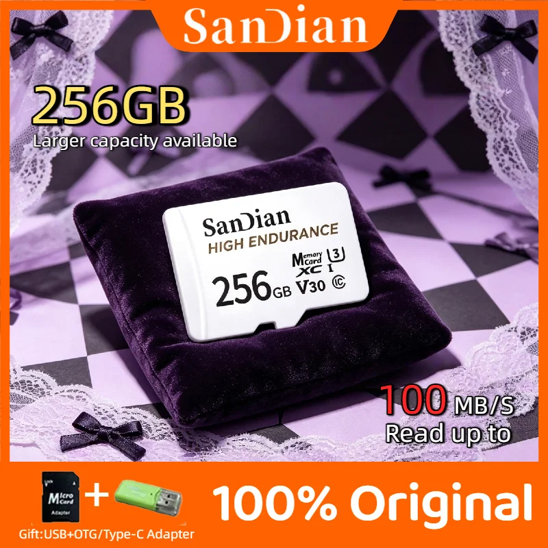 Original High Endurance 128GB 256GB Micro TF SD Card V30 U3 C10 For Dash Camera Car Recorder Security Camera 2026 V30 4K
Original High Endurance 128GB 256GB Micro TF SD Card V30 U3 C10 For Dash Camera Car Recorder Security Camera 2026 V30 4K