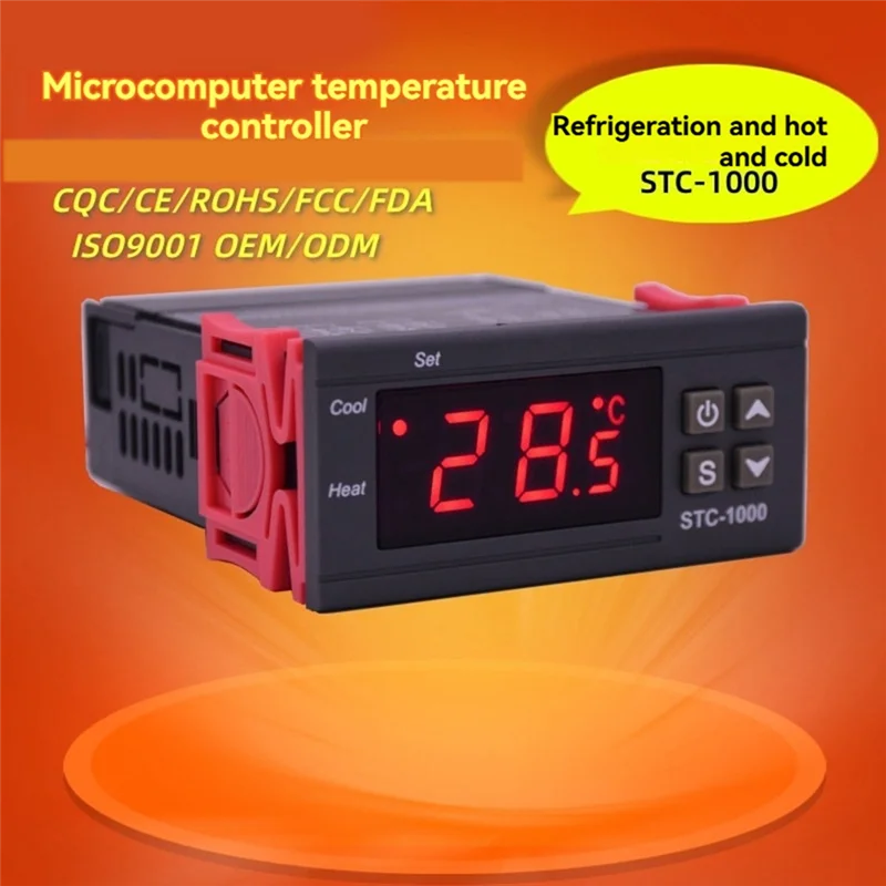 SUNRI-STC 1000 светодиодный цифровой термостат для контроллера температуры инкубатора, терморегулятор, реле, отопление, охлаждение
SUNRI-STC 1000 светодиодный цифровой термостат для контроллера температуры инкубатора, терморегулятор, реле, отопление, охлаждение