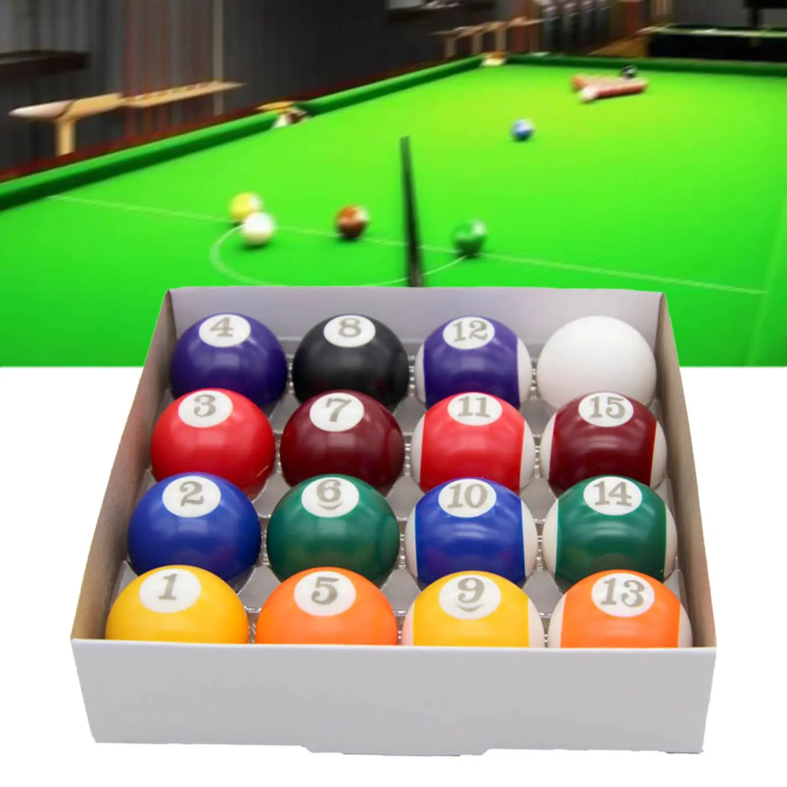 High Grade Resin Mini Billiard Balls Complete Collection for Pool Game Rooms Children Practice
High Grade Resin Mini Billiard Balls Complete Collection for Pool Game Rooms Children Practice