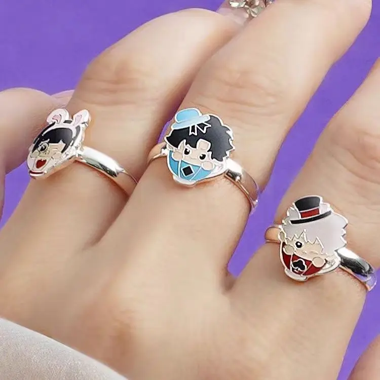 Anime Link Click Charles Jo Lucas Cosplay Adjustable Opening Finger Ring Exquisite Ornaments Accessories Xmas Birthday Gift
Anime Link Click Charles Jo Lucas Cosplay Adjustable Opening Finger Ring Exquisite Ornaments Accessories Xmas Birthday Gift